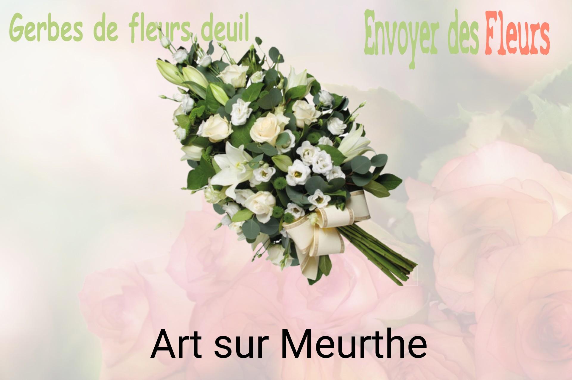 Gerbe de fleurs de deuil livrée à Art-sur-Meurthe